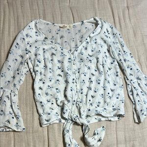 Floral Button-Down Hollister Top